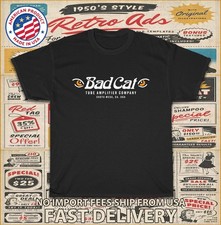 New Tee Shirt Bad Cat Tube Amplifiers Logo Men's T-Shirt American T-Shirt