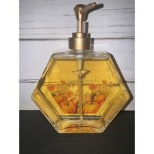 ASQUITH SOMERSET HONEY Pumpkin INFUSED HAND SOAP IN GLASS 16.90Oz Rare New