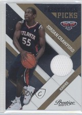 2010-11 Prestige Prestigious Picks Gold Materials 4/99 Jordan Crawford #26 0v1