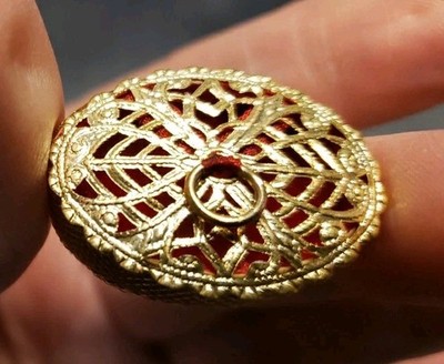 VINTAGE ARTISAN MADE JEWELRY BOX WITH ASSORTED JEWELRY FOR MINIATURE DOLLHOUSE 