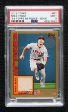 2019 Topps 1984 Baseball Relics Gold 40/50 Mike Trout #84R-MT PSA 9 MINT gp1