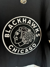 Adidas Chicago Blackhawks Hockey Jersey Winter Classic Black White Size 44 (XS)