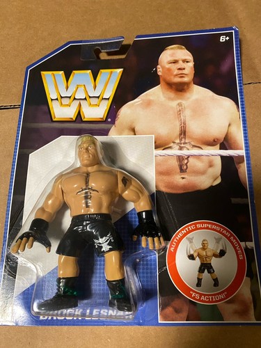 WWE Brock Lesnar Mattel Retro Series 1 Wrestling F...