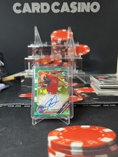 Cole Irvin 2019 Bowman Chrome 1st Green Cracked Ice Atomic /99 AUTO PHILLIES