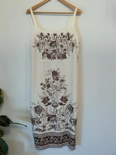 NWT Christian Lacroix Linen Blend Shift Dress L