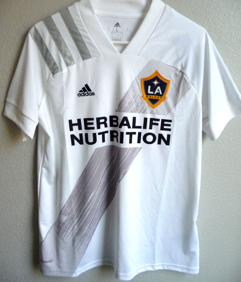 Women's Adidas 2020-21 Los Angeles Galaxy Soccer Home Jersey L NWT