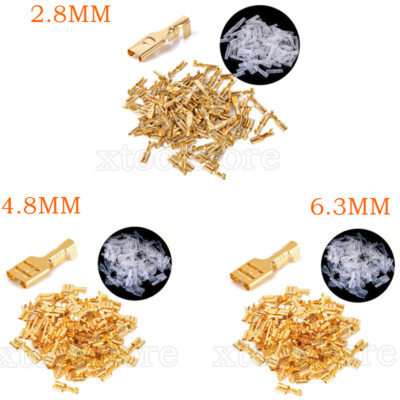 100 Stück Flachsteckhülsen Blank 6,3 Mm – Für Kabel 0,5–1,5 Mm², Verzinnt 100 Stück Flachsteckhülsen Blank 6,3 Mm – Für Kabel 0,5–1,5 Mm², Verzinnt