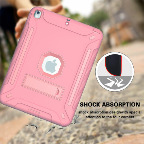 Shockproof Rubber Heavy Duty Case Stand Cover For iPad 9th/8th/7th/6th/5th/Air 2 - Picture 17 of 57