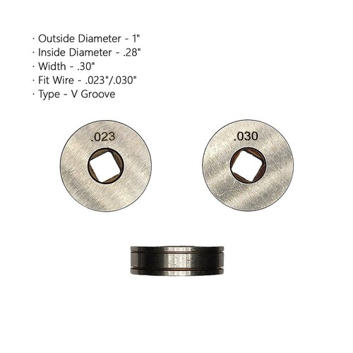Drive Roll .023 .030 .035 .045 Knurled V U-Groove Wire Feed For MIG Welders New - Picture 34 of 90