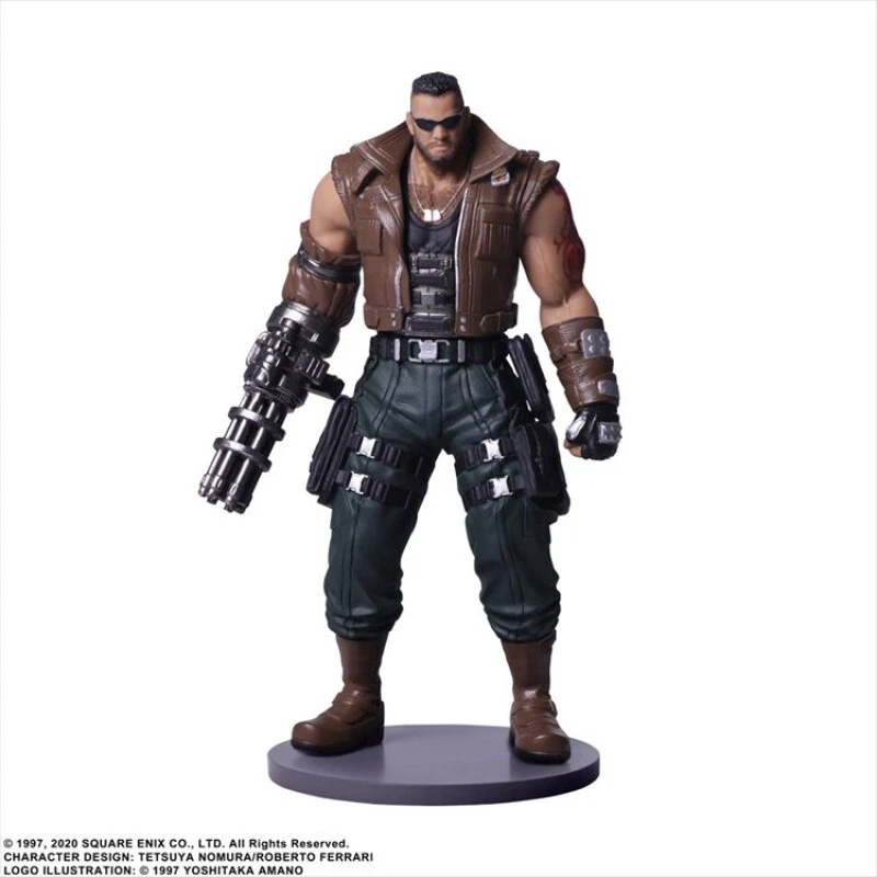 Barret gets a Yoshitaka Amano-styled overhaul in this Final