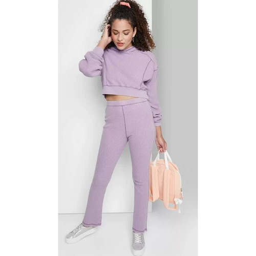 Waffle Flare Pants Wild Fable Amethyst 