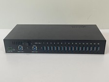 COOLGEAR USB3-16U1 16 Port USB 3.1 Gen 1 Hub  Surge Protector with DIN Rail Kit
