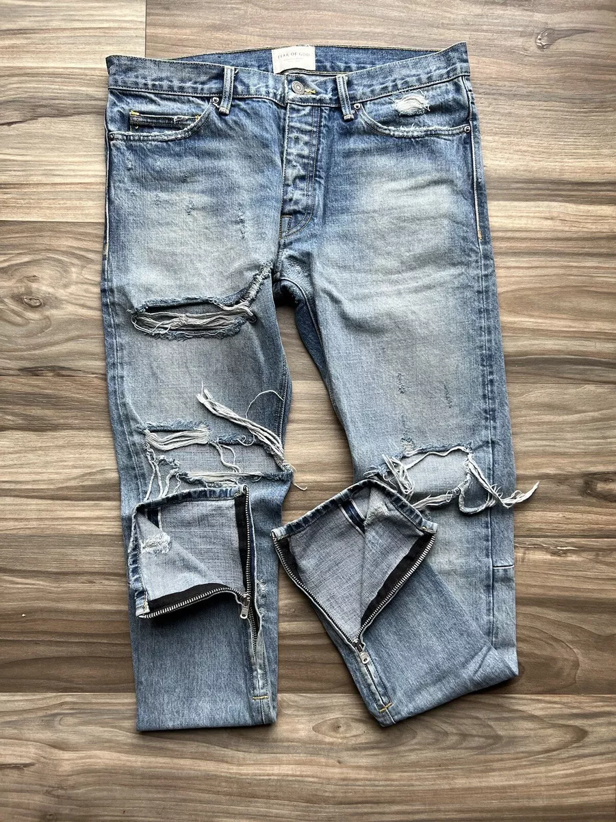 FEAR OF GOD 4th indigo denim w30