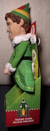 Peluche parlante Buddy l'elfo film con 15 frasi 14" Will Farrell Pull NUOVO - Foto 4 di 8