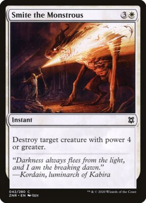 Smite the Monstrous (042) Zendikar Rising ZNR MTG Magic