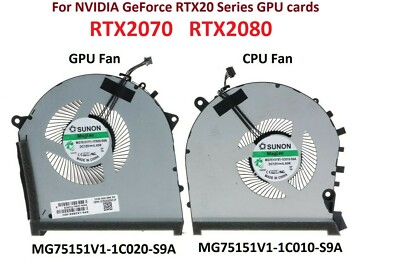 New CPU GPU Cooling Fan HP OMEN 5 PLUS 17-CB TPN-C144 L62866-001 RTX20 thick *