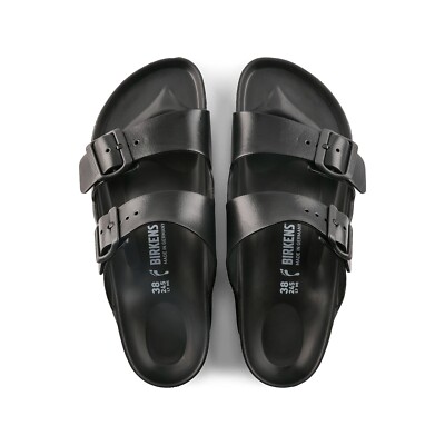 Birkenstock Black Two-Strap Men’s Sandals with Adjustable Buckles Birkenstock Mens Size 10 Mogami Terra Stealth 2 Strap Black  main image 3