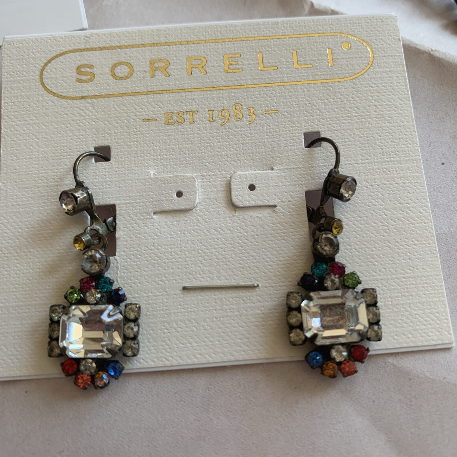 Sorrelli Retired Statement Multicolor Necklace &E… - image 8