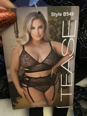 Tease Fantasy Dessous für größere Damen 3xl 3-teilig Neu  