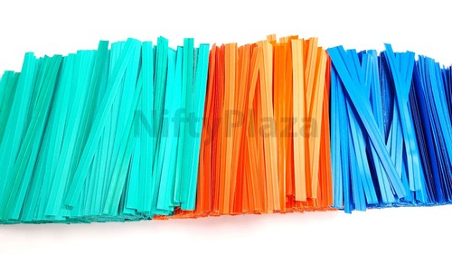 NiftyPlaza 1000 Twist Ties 4 Inch Length Plastic Coated No Rip Paper Ties Cello - Picture 36 of 47