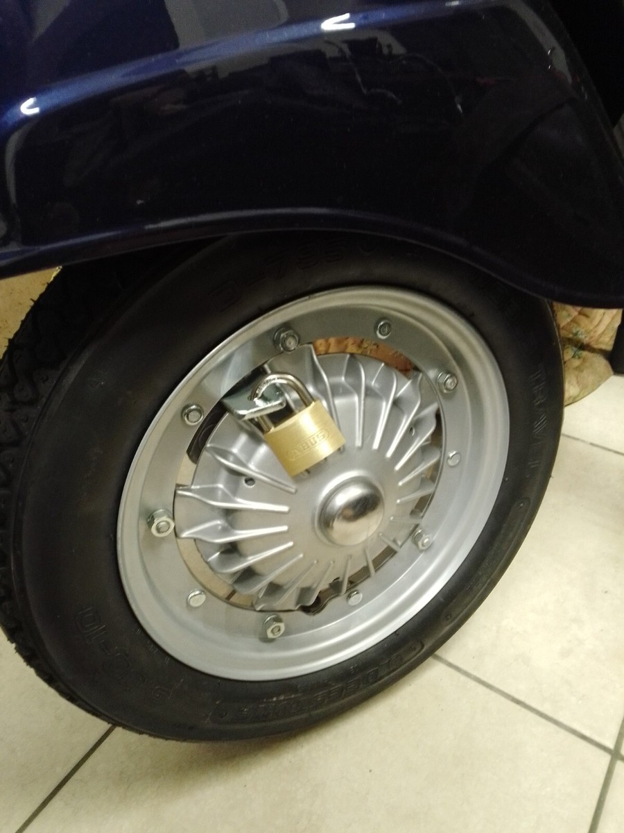 Supporti Ferrosi Blocca Ruota Antifurto Compatibile Con I Modelli Vespa 50 Special, PK, ET3 E Primavera 125 (Blocca Ruota Antifurto Con - Foto 5