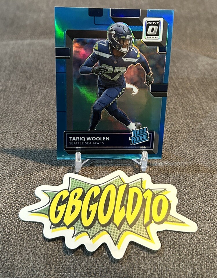 2022 Donruss Optic TARIQ WOOLEN Rookie Aqua Prizm /299 Seahawks #298