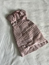 Vintage City Studios Baby Pink Strapless Bows Mini Dress Size 5