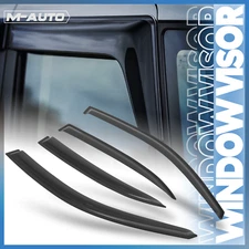 Smoke Window Visor Tape-On Vent Wind Rain Deflector Guard for 13-15 Chevy Malibu