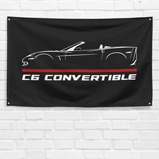 For Chevrolet Corvette C6 Convertible Car Enthusiast 3x5 Ft Flag Gift Banner