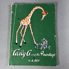 Cecily G and the 9 Monkeys by Rey ~ Vintage Paperback 1st Sandpiper Edition