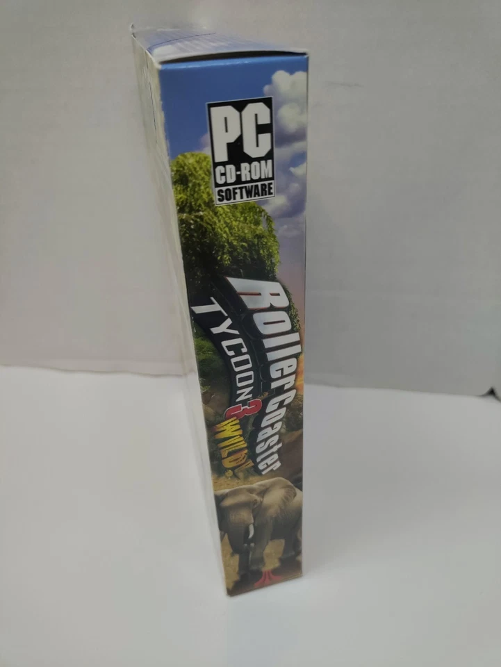 RollerCoaster Tycoon 3: Wild! Expansion pack (PC, 2005) New, Sealed Small Box - Image 4 of 4