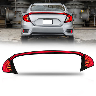 4 Sets VLAND LED Tail Lights Lamp For Honda Civic 2016-up w/Startup Animation
