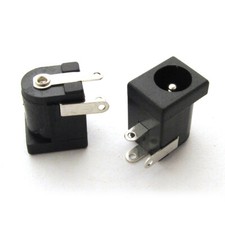 2pcs 5.5 x 2.1mm DC Power Supply Female Jack Socket 3 Legs PCB Mount Connector