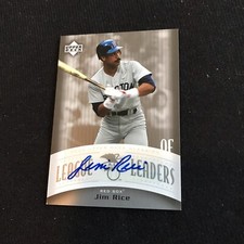2005 Upper Deck Classics Jim Rice League Leaders Auto Autograph #LL-JR Red Sox