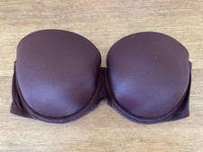 PINK Victoria's Secret Espresso Brown 32C Wear Everywhere Push Up Strapless Bra