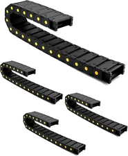 Cable Drag Chain 1M 25x77mm R55 Closed Wire Carrier for CNC Robot 4 Pack