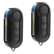 2 Remote 3BTN Flip Key Fob for 2012 2013 2014 2015 Fiat 500 500L (LTQF12AM433TX)
