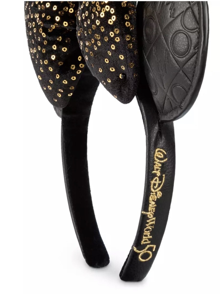 Walt Disney World 50th Anniversary Faux Leather Luxe Ear Headband New s-l400.jpg main image 2