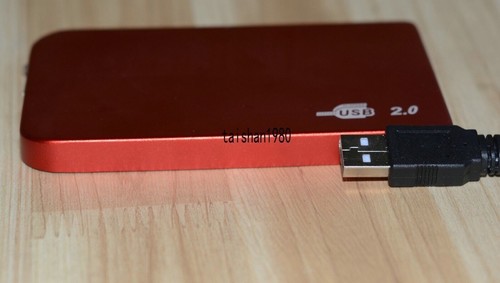 red USB2.0 40GB External Hard Drive HDD Portable Laptop Mobile Hard Disk - Afbeelding 3 van 3
