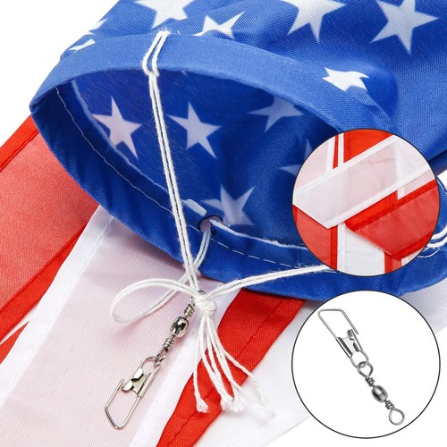 2 Pack American Flag Windsock Hanging Decoration for 4th of July Patriotic Day - Picture 6 of 7