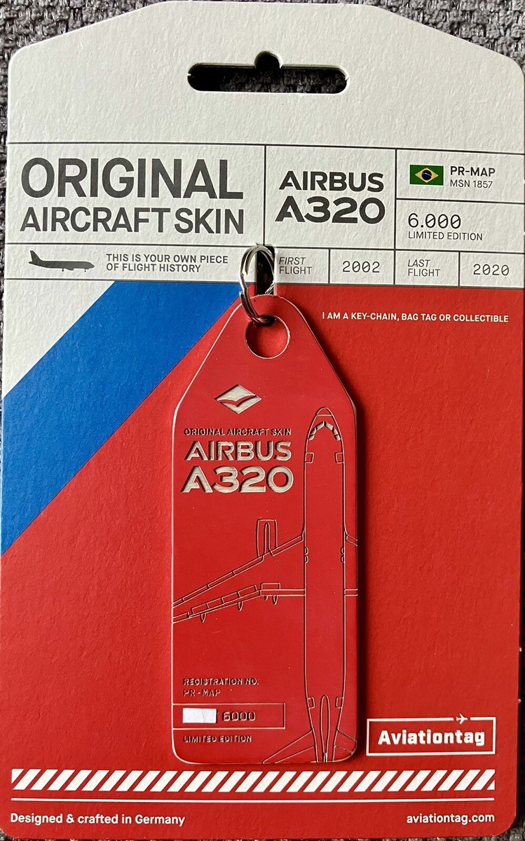 AVIATIONTAG : LATAM : AIRBUS A320 (PR-MAP) - RED TAG | eBay