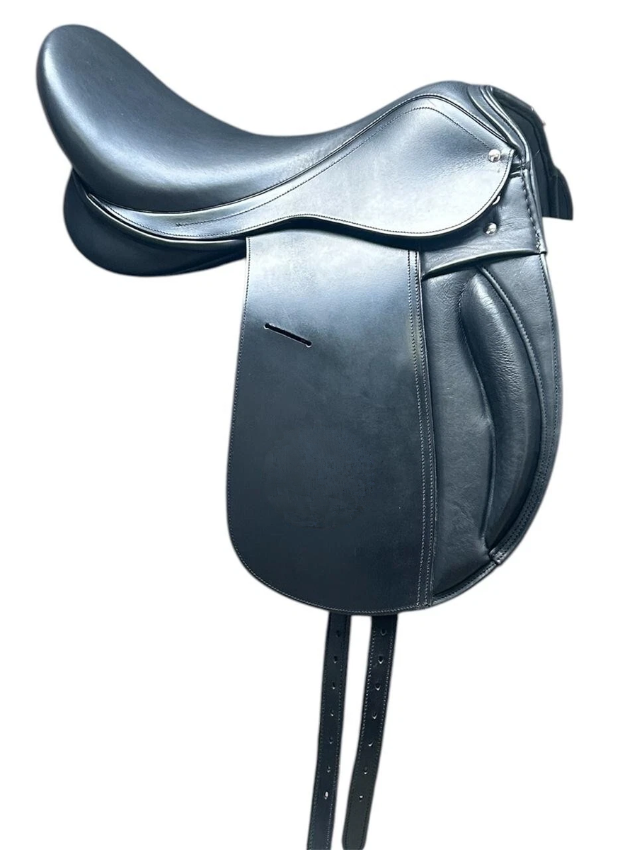 Henri de Rivel Pro Buffalo Leather Dressage Saddle Black 17
