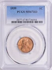 1939 Lincoln Cent PCGS MS67 RED