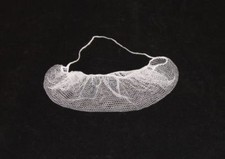 1000 PCS Disposable White Nylon Honeycomb Pattern Beard Protector Net Covers