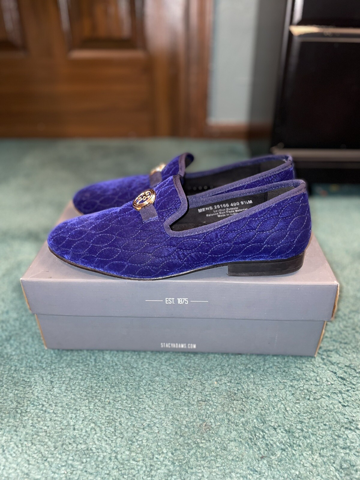 SAOLA Mocassini uomo blu Stacy Adams