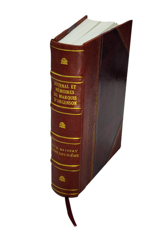 18th-Century French Memoirs: Marquis D'Argenson Journal Vol. 2 - Leather Bound Edition-image