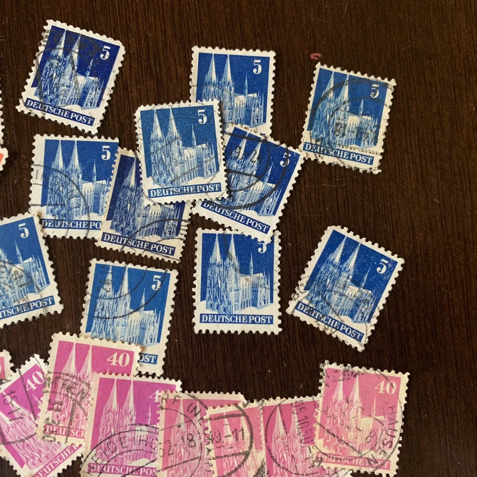 1948 GERMANY ARCHITECTURE BUILDINGS LOT OF 85 STAMPS  - Image 4 of 4