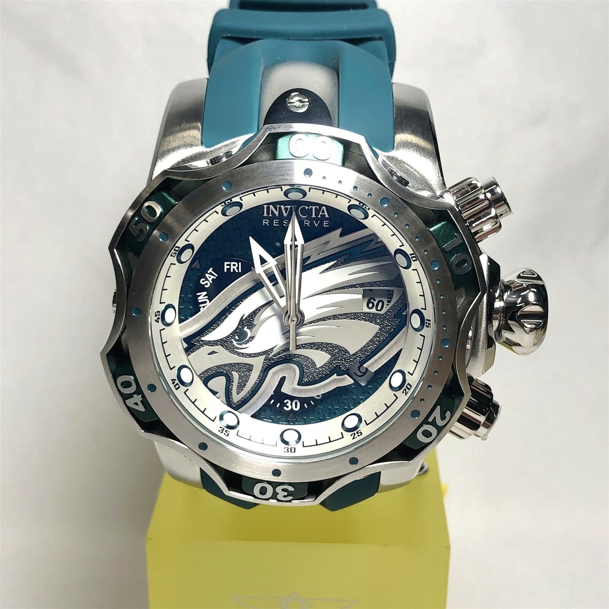 Invicta 33084 NFL 52mm Venom Gen III Quartz Chrono Watch