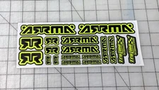 ARRMA R/C STICKER SHEET - YELLOW & BLACK