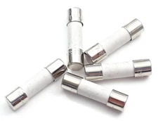 SET OF 5 TSC T 8AH 250V T8AH SLOW BLOWING BLOW CERAMIC FUSES